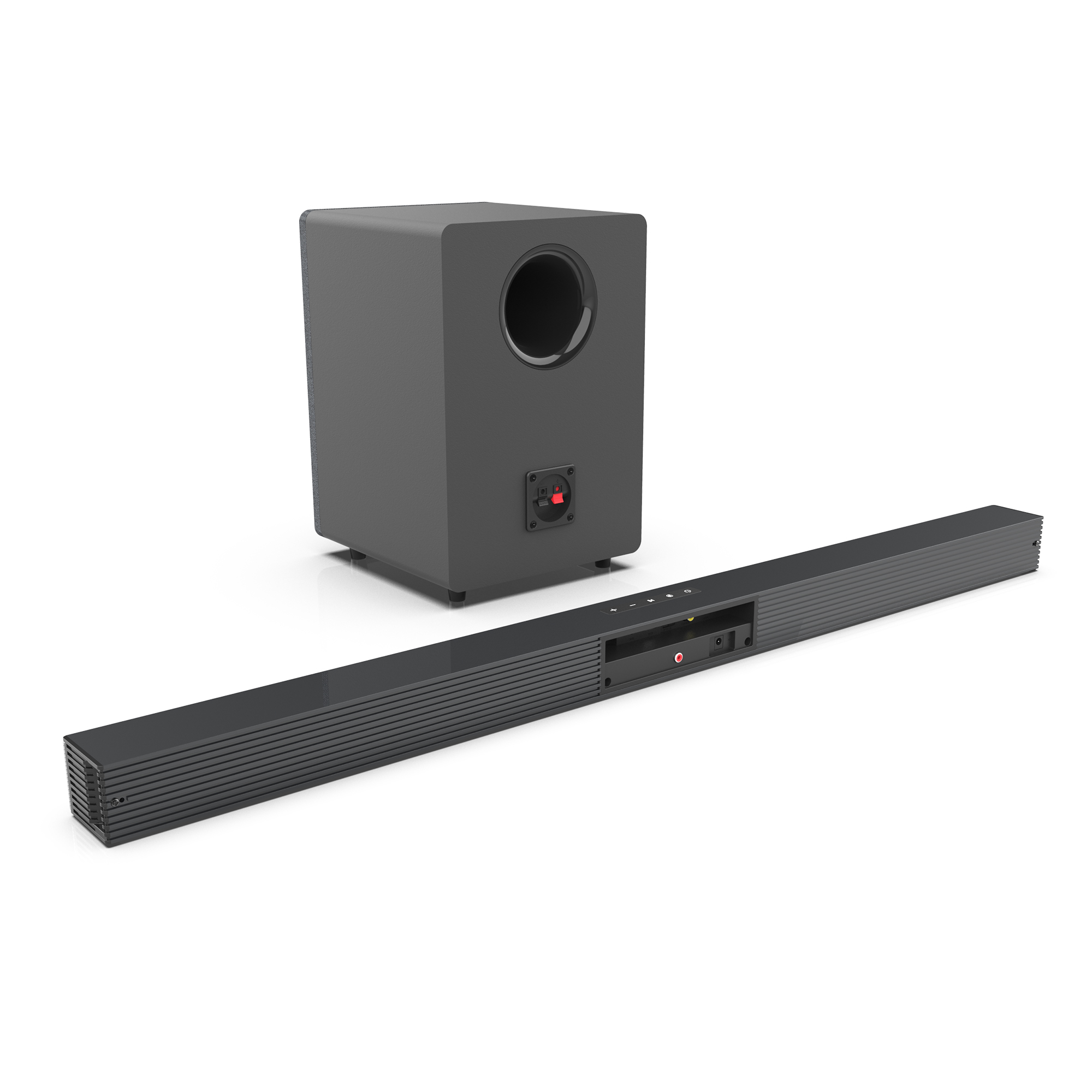 Home Cinema Gadgets - 84W テレビ用サウンドバー サブウーファー付き サウンドバー 2.1 ワイヤレススピーカー