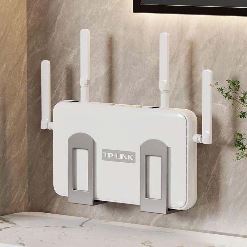 Home Cinema Gadgets - 2個入り壁掛けルーター収納ボックス Wifiデバイスサポートブラケットセットトップボックス配置ラック ホームシアターA/V固定具