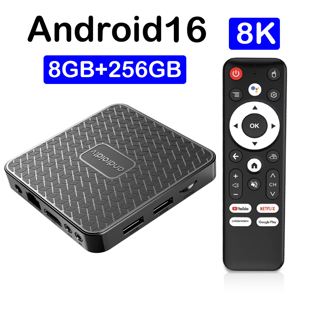 Home Cinema Gadgets - スマートホームシアター T8S 8K Android 16 スマートTVボックス