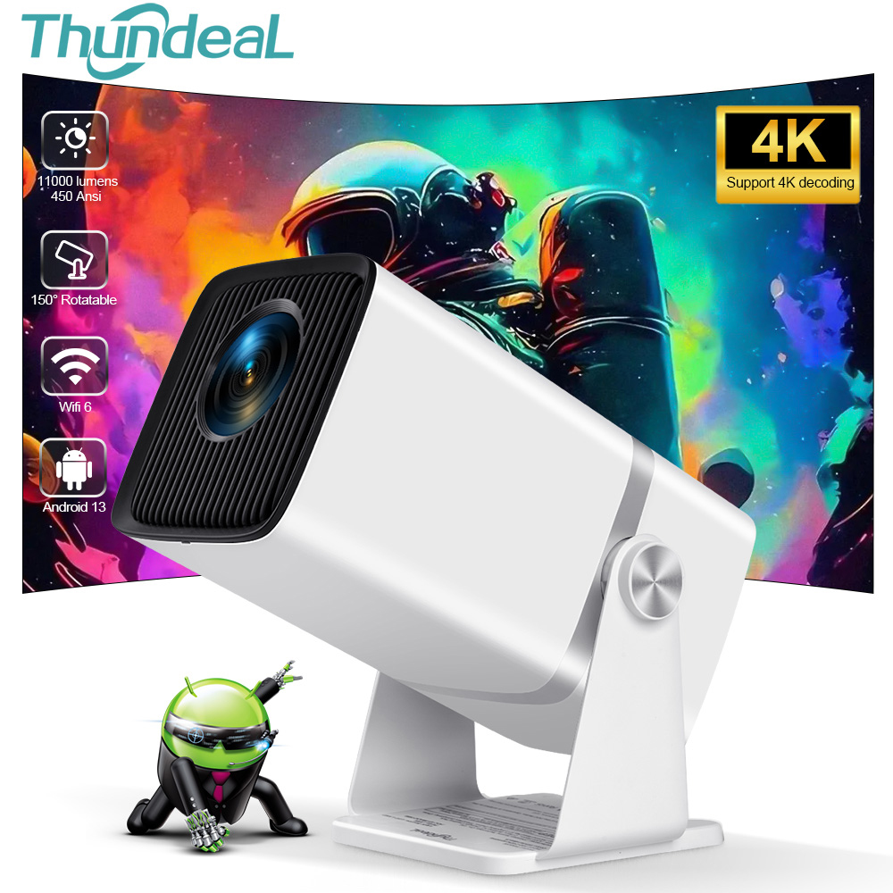 Home Cinema Gadgets - ThundeaL 4KフルHDプロジェクター FHD TD80W Android WiFi