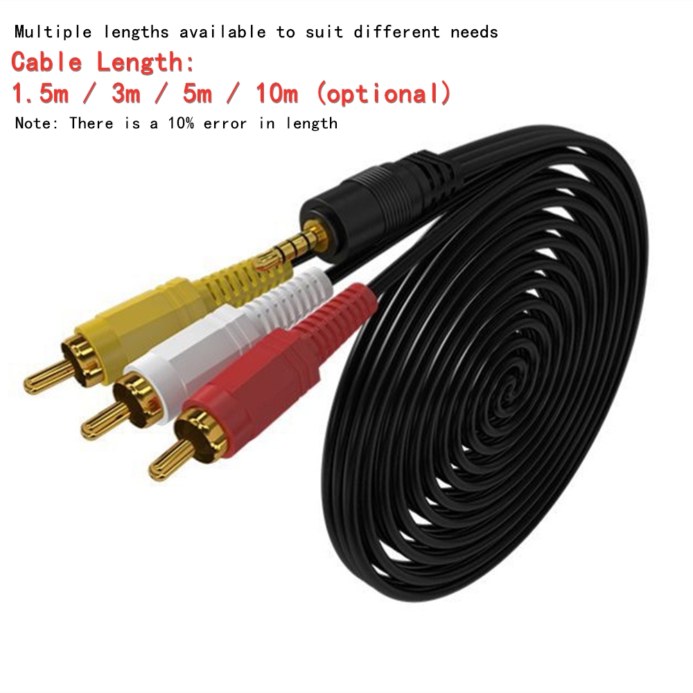 3.5 ミリメートルに 3 RCA オーディオビデオケーブル - Home Cinema Ampli のレビューと価格