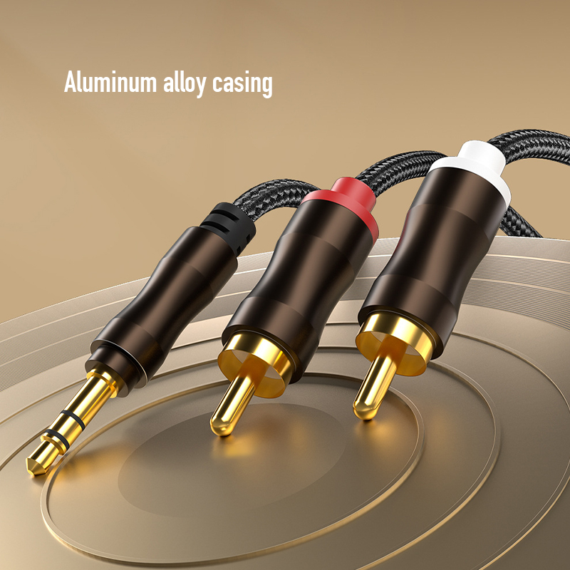 RCA-3.5mmジャックAUXオーディオケーブルHiFiス - Home Cinema Ampli のレビューと価格